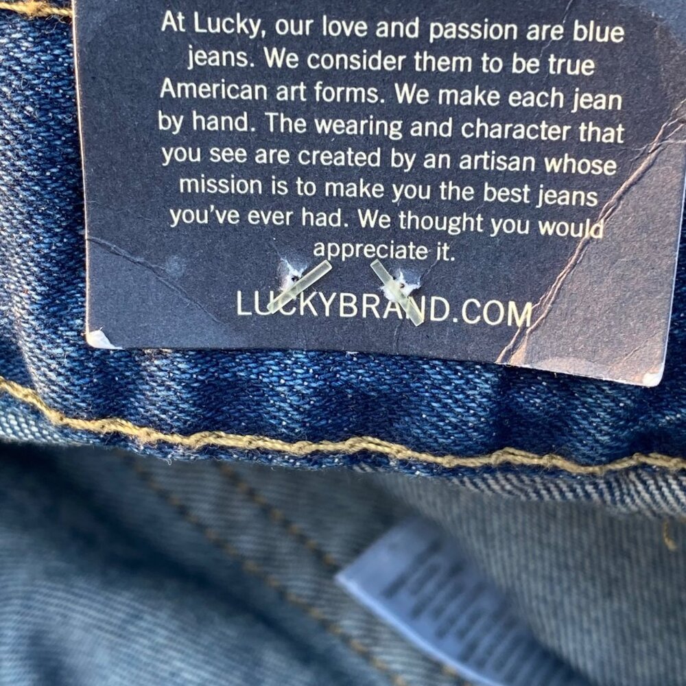 Lucky Brand Yorba Linda Girl Classic Straight Blue Jeans Sz 12 Med Wash NWT $42 - Picture 6 of 16
